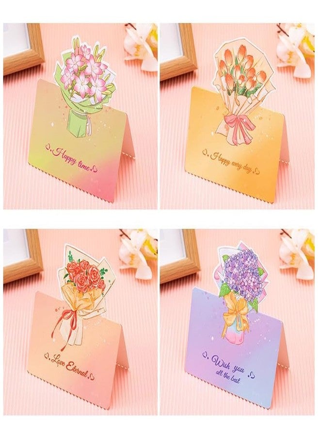 OFIFO® 16Pcs Thank You Greeting Cards Set, Elegant Floral Blank Note Cards for Appreciation Gratitude Wishes Wedding Anniversary Birthday Festivals - Image 5